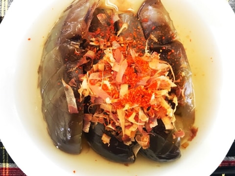 白だしだけで簡単!なすの煮びたし